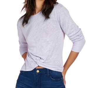 Sanctuary Knotted Long-Sleeve, Purple Heather, L